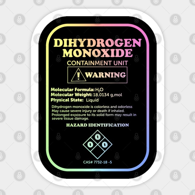 Dihydrogen Monoxide Sticker by ScienceCorner